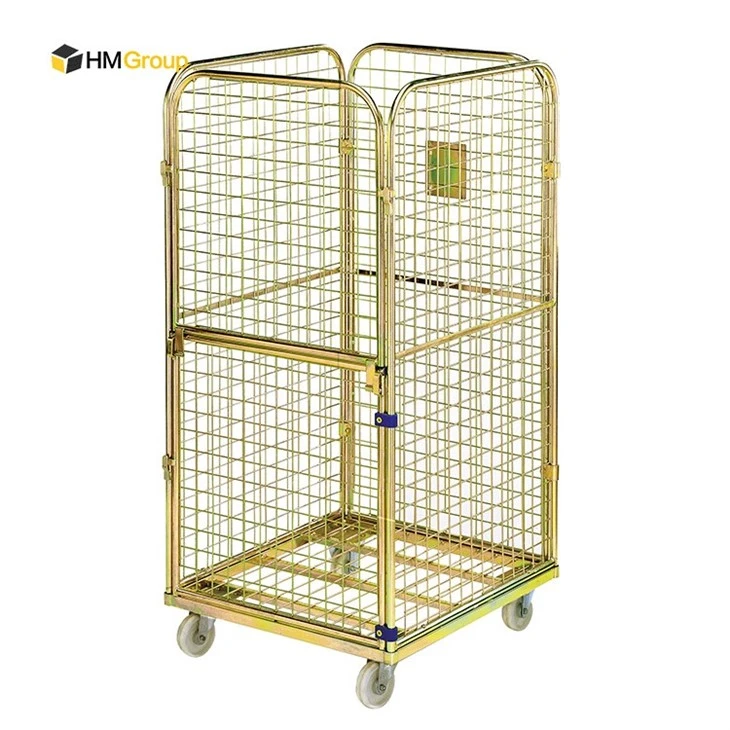 Laundry Steel Wire Cage Trolley